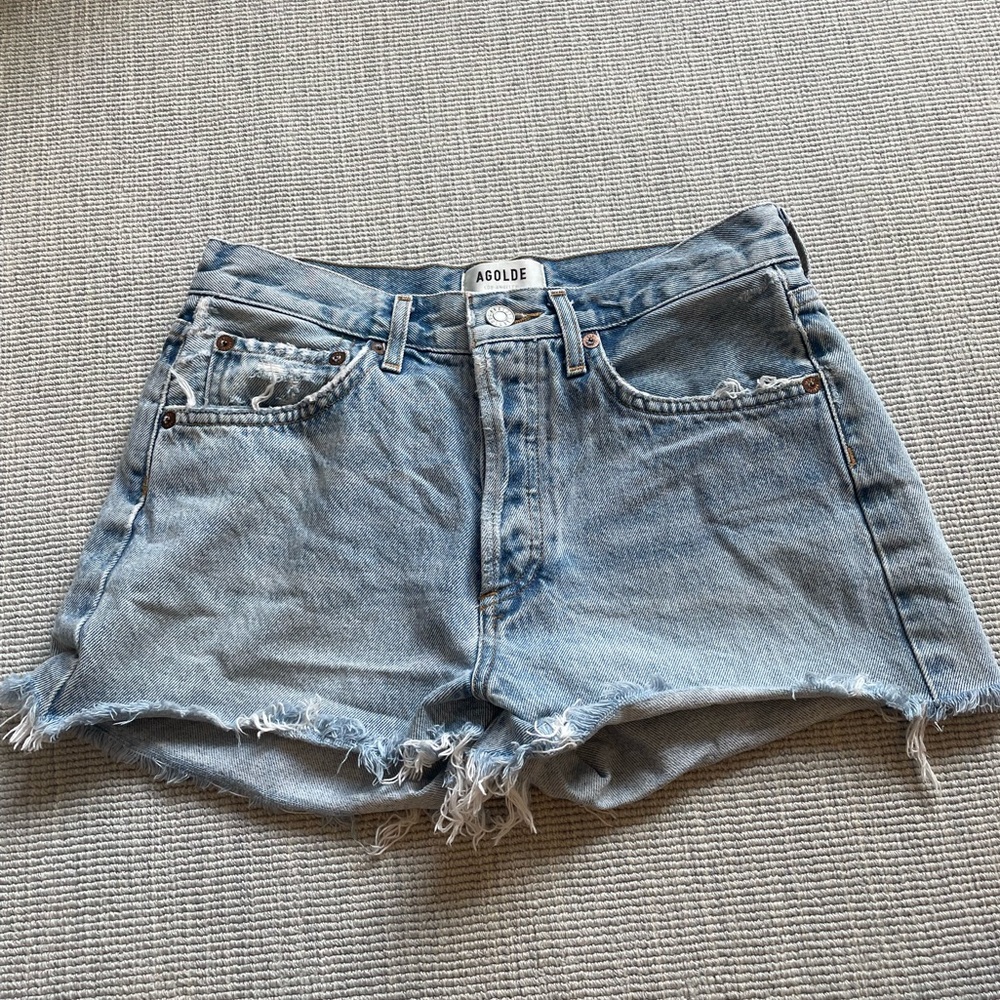 Agolde Blue Jean Shorts